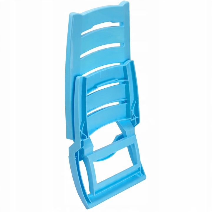 KRZESŁO PLAŻOWE SKŁADANE PLASTIKOWE KRZESEŁKO MOCNE TURYSTYCZNE LEŻAK FOTEL