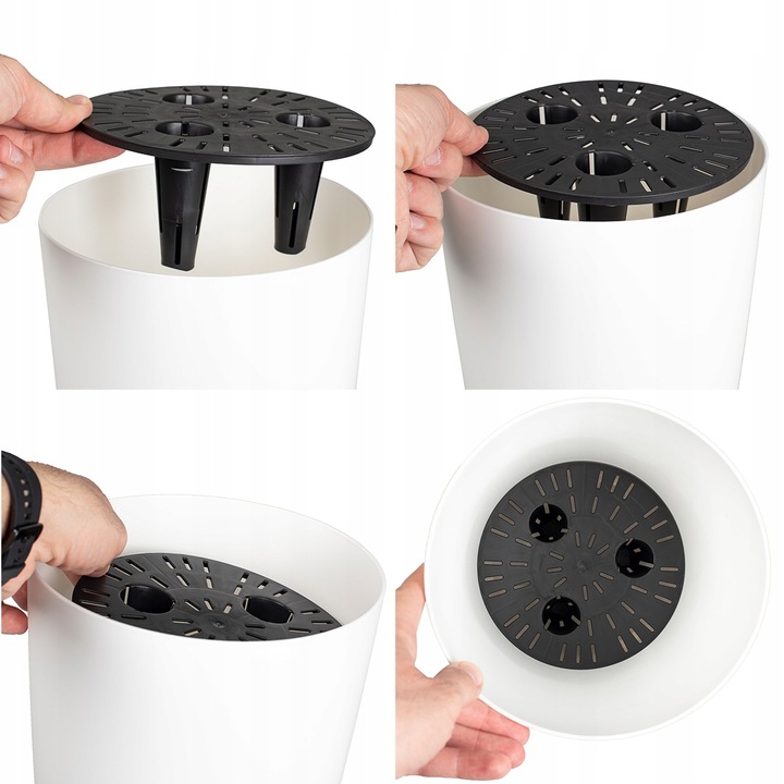 DONICA DONICZKA WYSOKA KWIETNIK STOJĄCY NA NÓŻKACH DO DOMU OGRODOWA BIAŁA