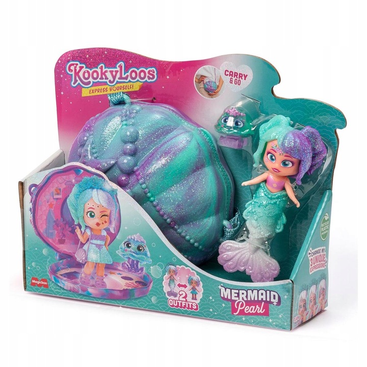 Kookyloos SYRENKA Mermaid Pearl + PET PART Roxy - lalki LALECZKI lalka PETS