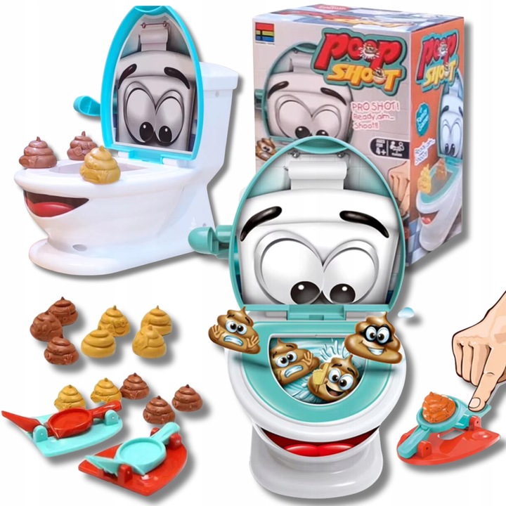 RODZINNA GRA ZRECZNOSCIOWA KUPA DO SEDESU TRAF KUPĄ DO SEDESU WC ZABAWA