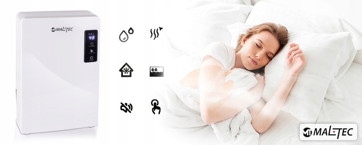 OSUSZACZ POWIETRZA POCHŁANIACZ WILGOCI DUŻY CICHY MOCNY 2200ML 90W