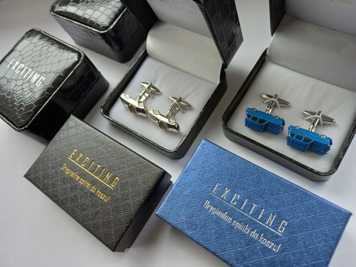 Spinki do mankietów Mały Tytanowy Pistolet