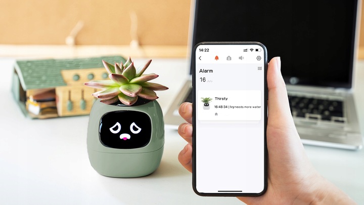 Inteligentna doniczka IVY SMART PLANTER osłonka na donicę PLANTSIO ZIELONA