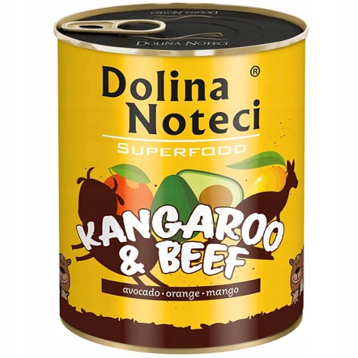 Karma dla psa DOLINA NOTECI Kangur wołowina12x800g