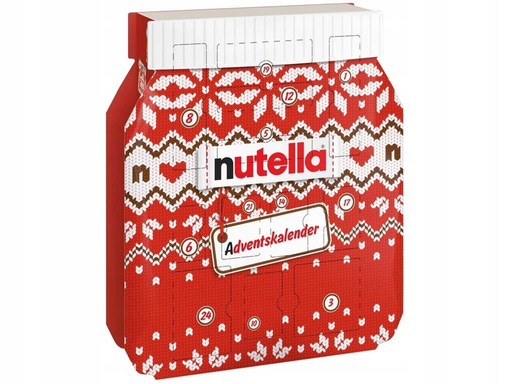 Kalendarz adwentowy Nutella 528g
