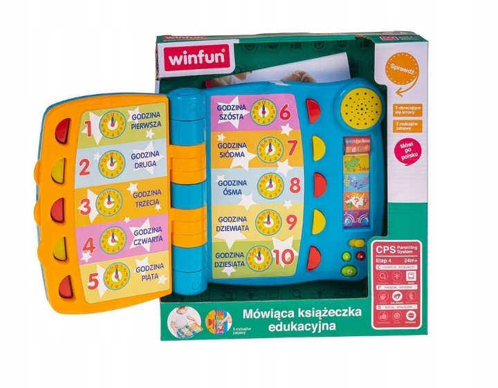 9019 Smily Play MÓWIĄCA KSIĄŻECZKA EDUKACYJNA UCZY KSIĄŻKA INTERAKTYWNA