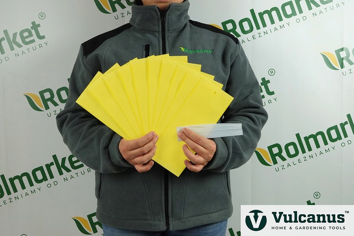 40x Lepy Żółte Do Doniczek Pułapki Do Szklarni Tablice Lepowe Na Ziemiórki