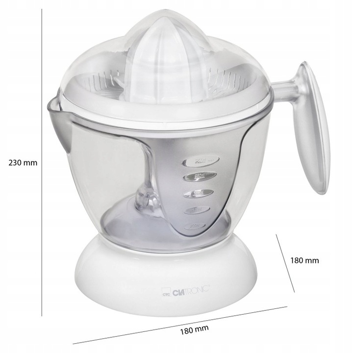 WYCISKARKA WYCISKACZ DO POMARAŃCZY CYTRUSÓW CYTRYN CLATRONIC 1 L