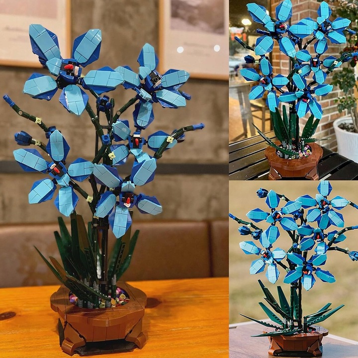 KLOCKI KONSTRUKCYJNE ORCHIDEA BUKIET KWIATÓW DO UŁOŻENIA 1097 ELEMENTÓW