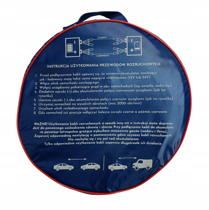 PRZEWODY KABLE ROZRUCHOWE HT 800A DŁUGOŚĆ: 4M SOLIDNE GRUBE 20MM