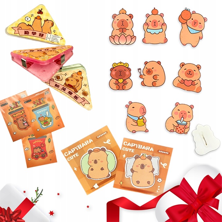 KALENDARZ ŚWIĄTECZNY KAPIBARA ADWENTOWY 24 OKIENKA PREZENT DLA DZIECI