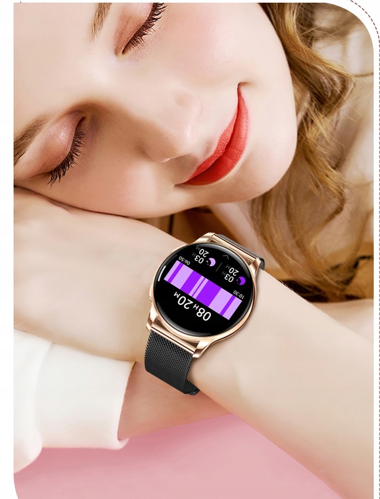 ZEGAREK DAMSKI SMARTWATCH AMOLED EKG POMIAR CUKRU CIŚNIENIE TEMPERATURA