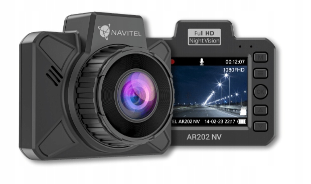 Wideorejestrator NAVITEL AR202 NV, obiektyw 140°, tryb parkingowy