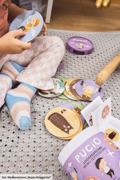 Logopedyczne memo języczkowe Pucio