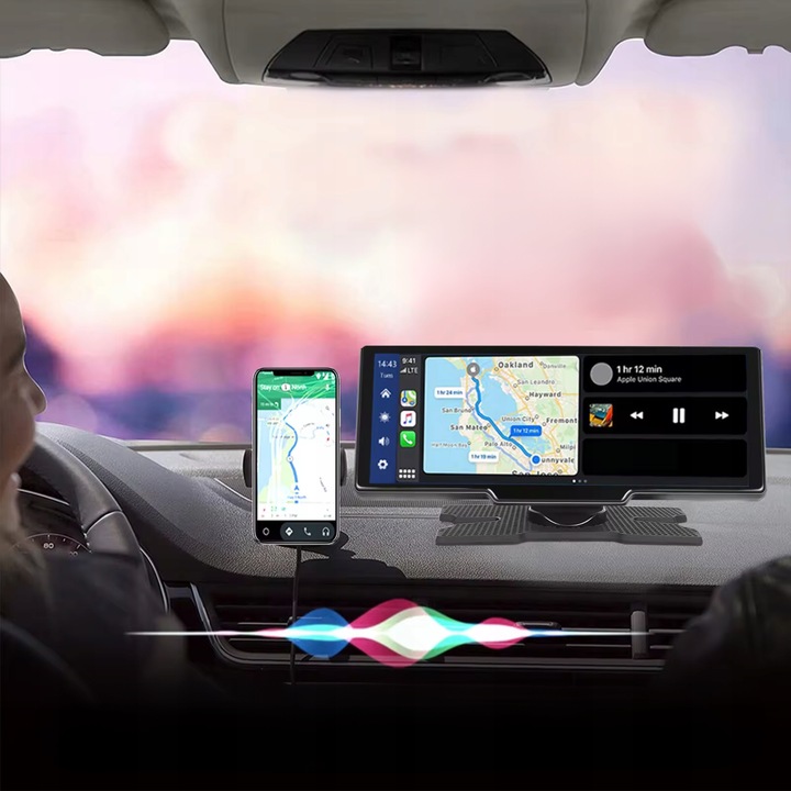 Radio Stacja Multimedialna Monitor Android Auto Apple Carplay DVR 2 Kamery