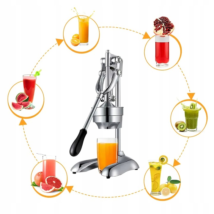 WYCISKARKA DO CYTRUSÓW POMARAŃCZY CYTRYN OWOCÓW SOKÓW RĘCZNA SOLIDNA CIĘŻKA