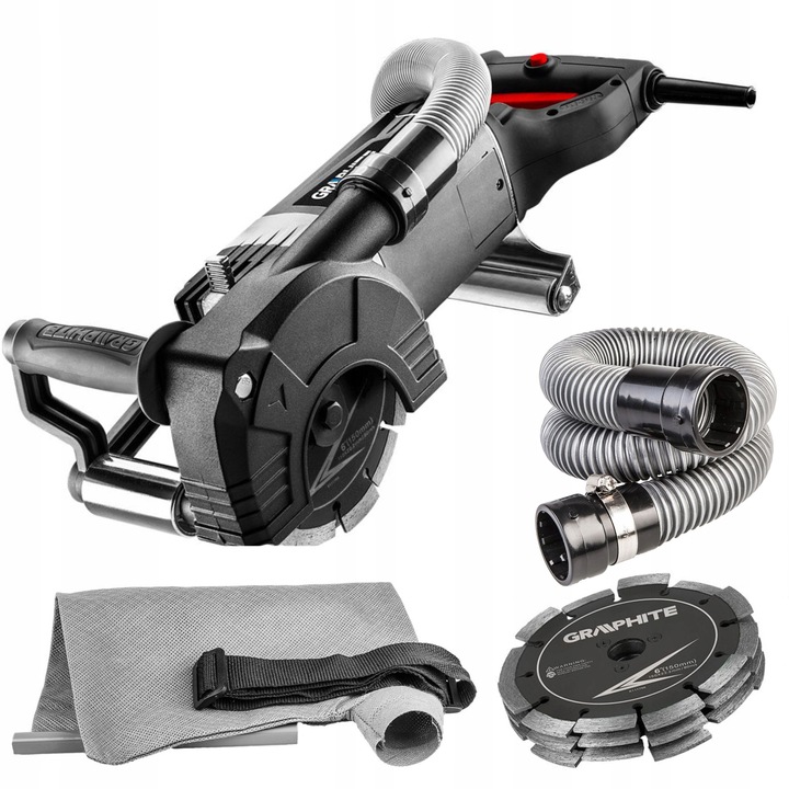 GRAPHITE BRUZDOWNICA 2400W TARCZA 150x22.2mm + OSPRZĘT 59G371 CIĘCIE 43mm