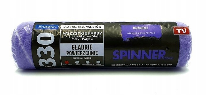 ZESTAW BLUE DOLPHIN SERIA 330 4x Wałek Spinner 25cm 9mm Uchwyt dr25