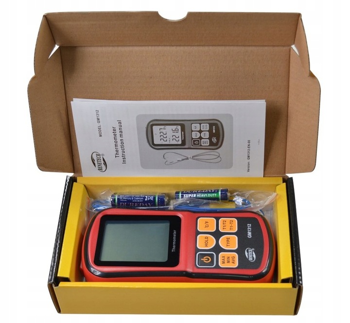 CYFROWY TERMOMETR 2x TERMOPARA TYPU K do 1372 st. KOMPATYBILNA J,K,T,E,N,R