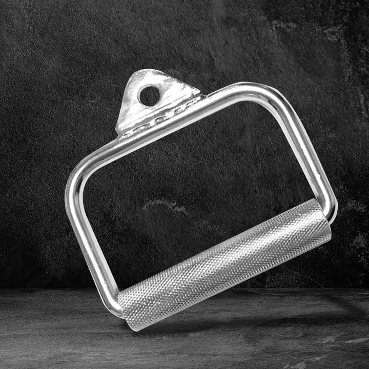 Uchwyt DO WYCIĄGU ćwiczeń atlasu pojedynczy OBROTOWY Stalowy Ryflowany STAL