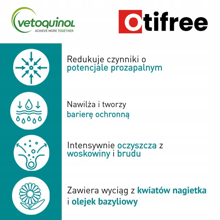 VETOQUINOL Otifree 160ml Do Czyszczenia Uszu
