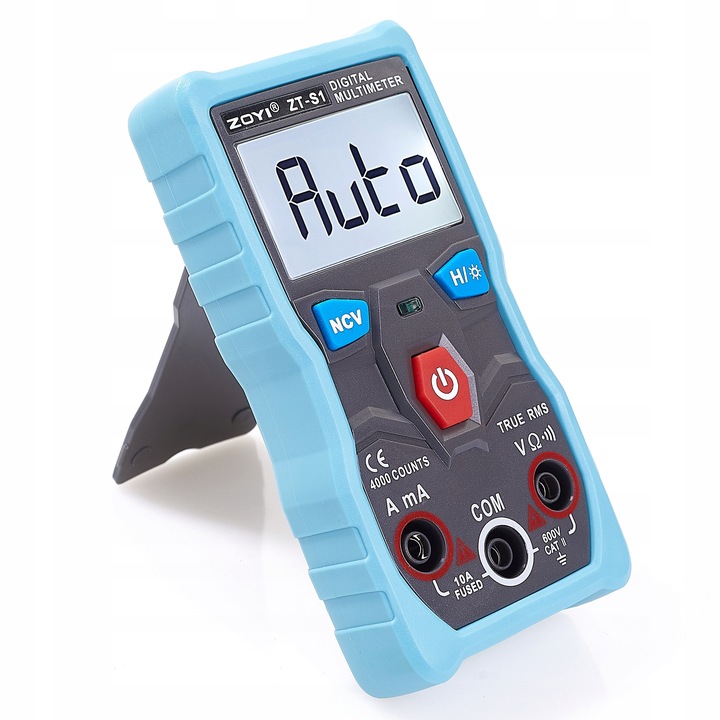 MULTIMETR CYFROWY AUTOMATYCZNY ZT-S1 TRUE RMS NCV MIERNIK NAPIĘCIA PRĄDU