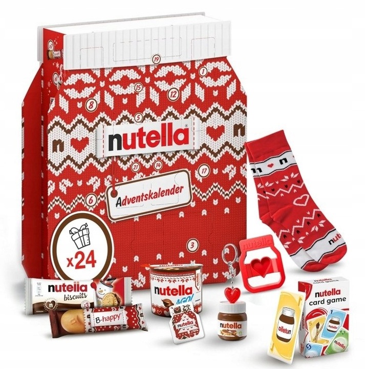 Kalendarz adwentowy Nutella 528g
