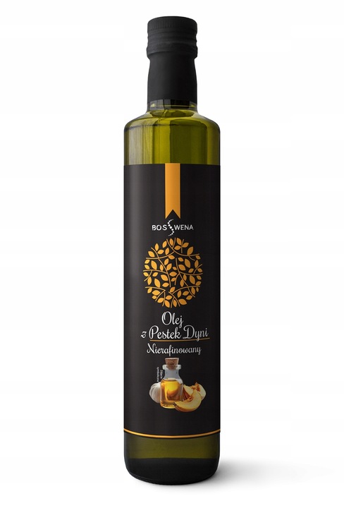 Olej z pestek dyni NIERAFINOWANY 500ml tłoczony na zimno JAKOŚĆ PREMIUM