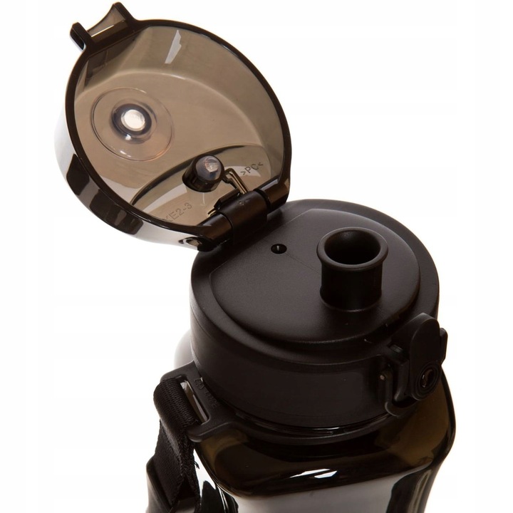 BUTELKA SHAKER DO BIAŁKA, DO ODŻYWEK 550ML BIDON NA WODĘ Z TRITANU CZARNY