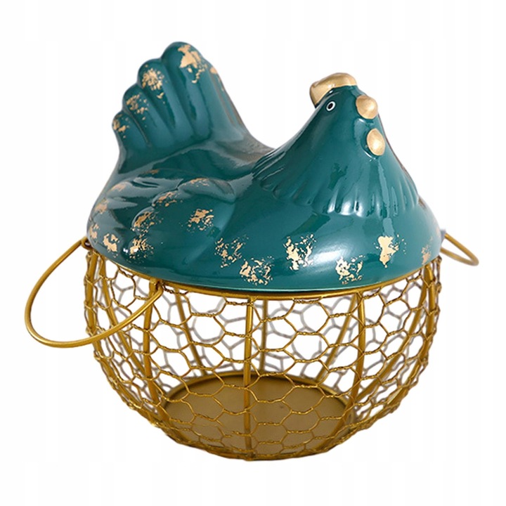 Kosz na jajka Metalowy pojemnik na jajka kurze Spiżarnia o dużej pojemności