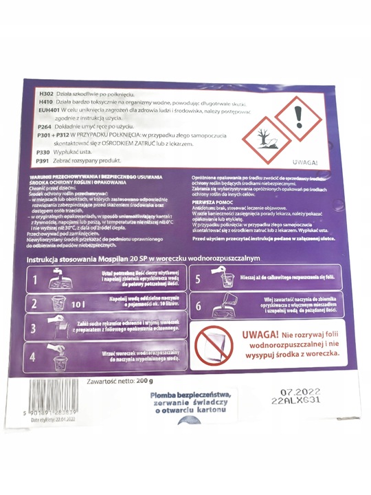 Mospilan 20SP 200G owadobójczy stonka