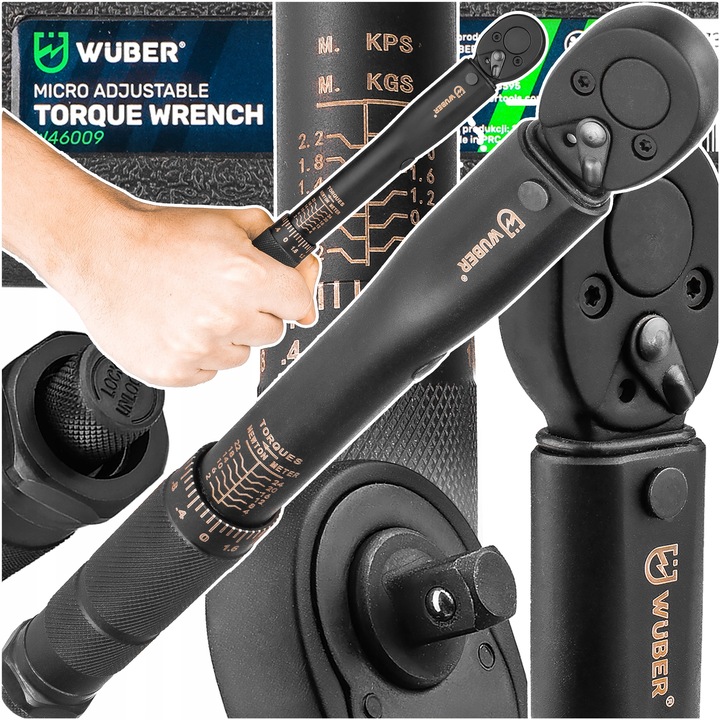 KLUCZ DYNAMOMETRYCZNY 1/4" 2-24NM ETUI Z BLOKADĄ CERTYFIKAT KALIBRACJI CR-V