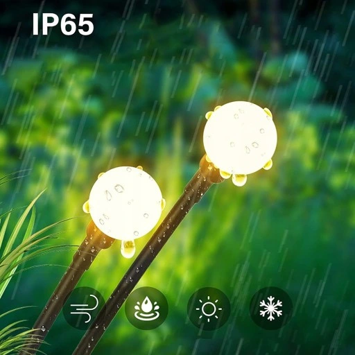 Lampki Ogrodowe Solarne Kulki Oświetlenie 4 Szt