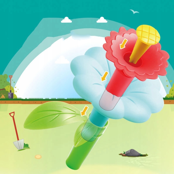 KLOCKI KONSTRUKCYJNE KWIATY 272 ELEMENTY KREATYWNY ZESTAW W PUDEŁKU PREZENT