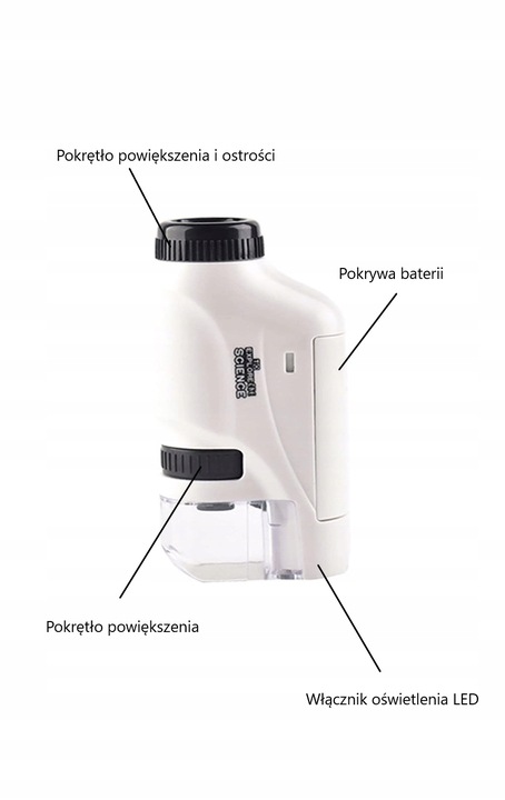 Handheld Mały Przenośny Mikroskop 60x - 120x