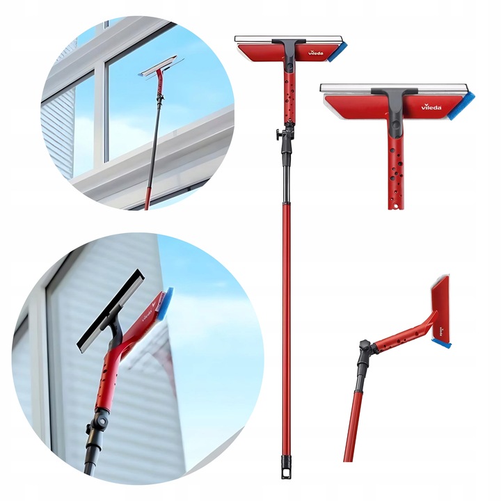 VILEDA MYJKA ŚCIAGACZKA DO OKIEN DACHOWYCH z DRĄŻKIEM DO ŚWIETLIKÓW PANELI