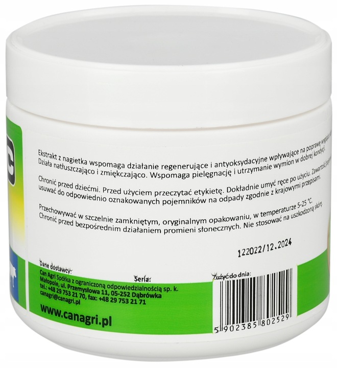 Balsam do wymion z wyciągiem z nagietka ”19” , 500 ml