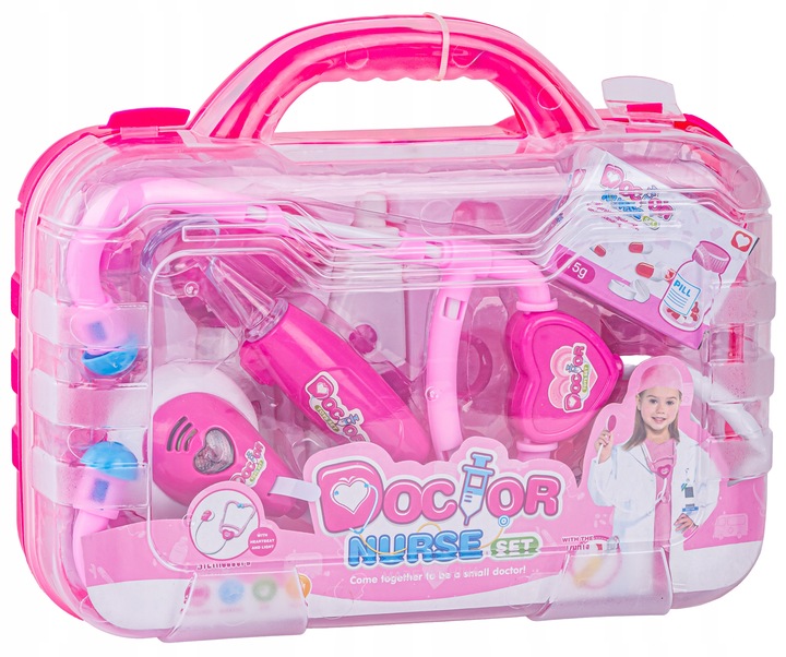 Zestaw Lekarza Mały Doktor w Walizce Zabawa W Lekarza dla Dzieci Akcesoria