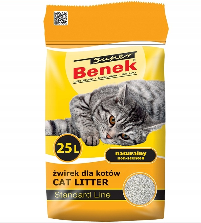 SUPER BENEK Żwirek Naturalny 25L
