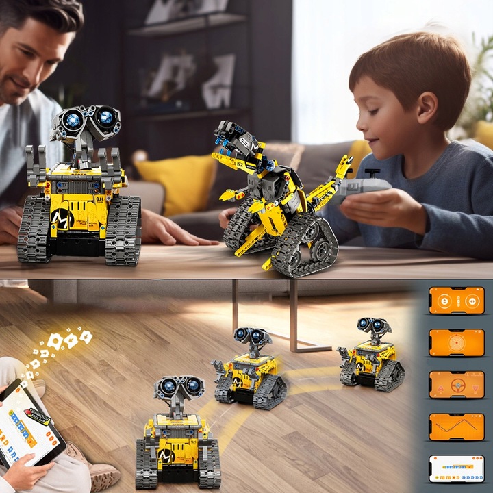 PROGRAMOWALNY ROBOT ZESTAW KONSTRUKCYJNY APP I PILOT KONTROLA DLA DZIECI