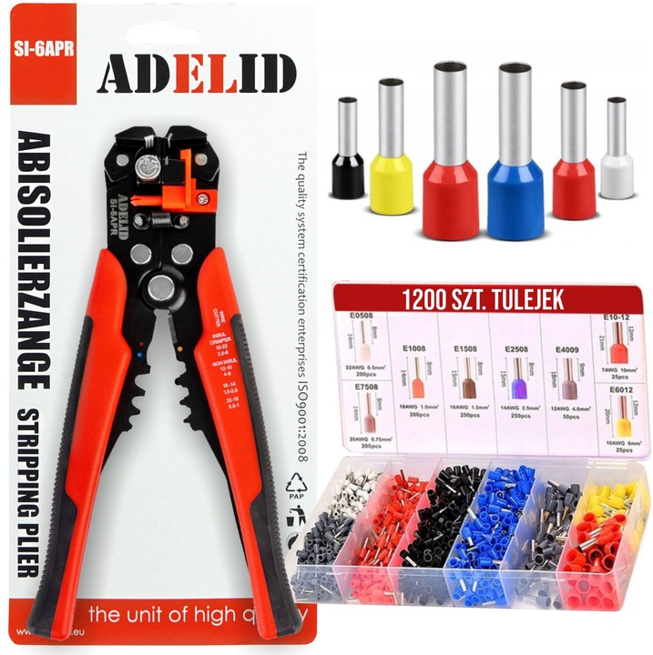 ZACISKARKA KONEKTORÓW KOŃCÓWEK ŚCIĄGACZ IZOLACJI