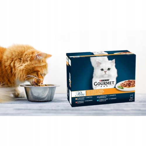 Karma dla kota Gourmet Perle fileciki w sosie (12 x 85 g) x 2 opakowania
