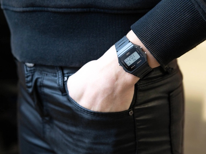 ZEGAREK CASIO F-91WB-8AEF SZARY NA PASKU DATOWNIK STOPER PODŚWIETLENIE