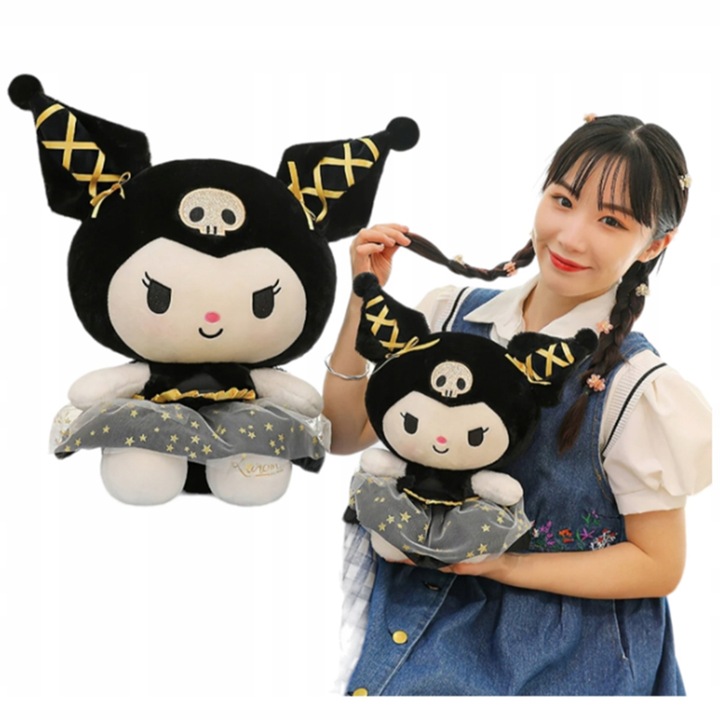 Maskotka Hello Kitty Pluszowa Kuromi Kotek Pluszak Przytulanka Duża 35cm