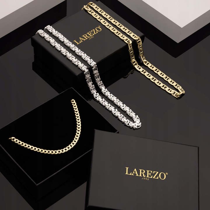 ŁAŃCUSZEK MĘSKI SREBRNY DŁUGI 55 cm PEŁNY SPLOT PANCERKA 3,2 mm SREBRO 925