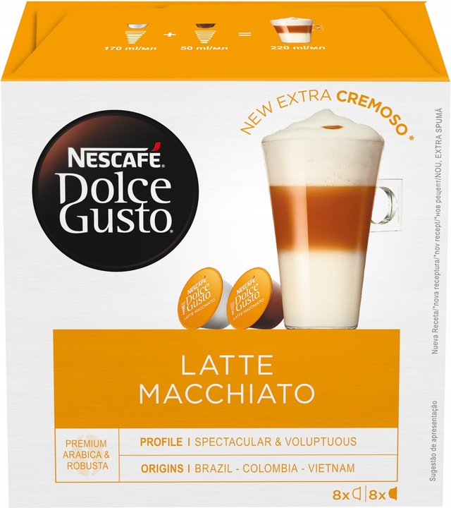 Kapsułki Dolce Gusto ZESTAW Latte Flat Capp 6 x 16