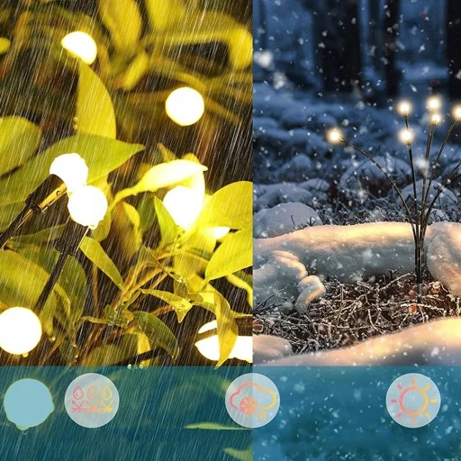 Lampki Ogrodowe Solarne Kulki Oświetlenie 4 Szt