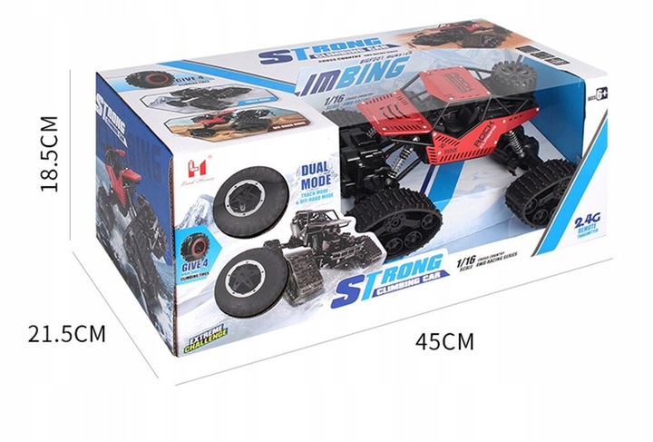 SAMOCHÓD ZDALNIE STEROWANY CRAWLER RC 4x4 AUTO 2w1