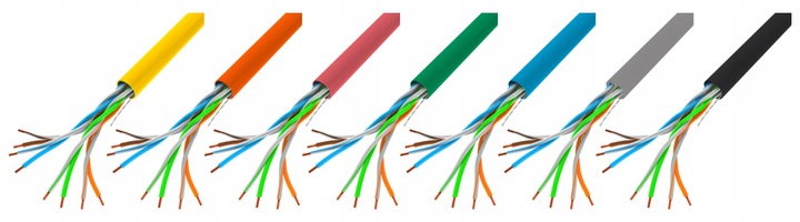 KABEL PRZEWÓD SIECIOWY LAN SKRĘTKA RJ45 UTP KAT.6 CAT.6 50M LANBERG