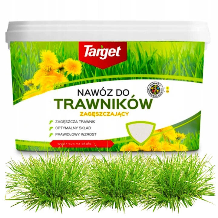 Nawóz do trawników trawy z chwastami zagęszcza wypiera chwasty TARGET 8 kg
